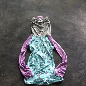 justice mercat pajama onesie with shorts